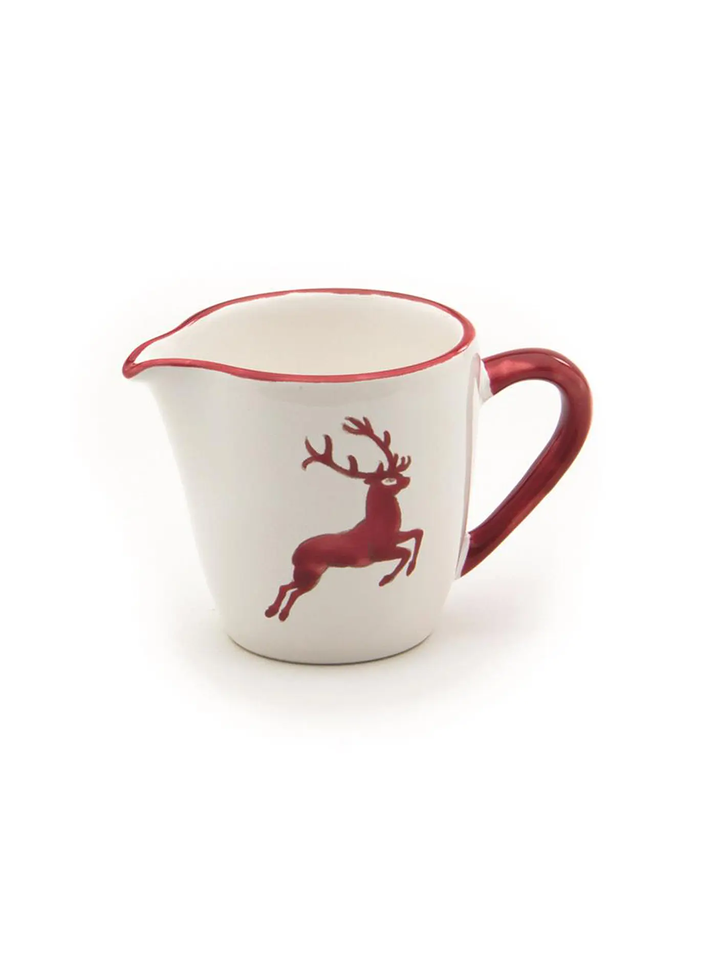 GMUNDNER KERAMIK | Milchgiesser Gourmet "Rubinroter Hirsch" 0,2l | 